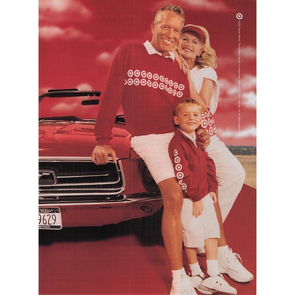 2003 target department store white family blonde red Print Ad Pinup Art Poster